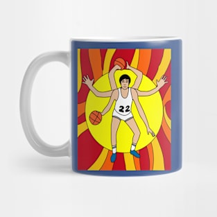 Retro Basketball Player Hobby Mug